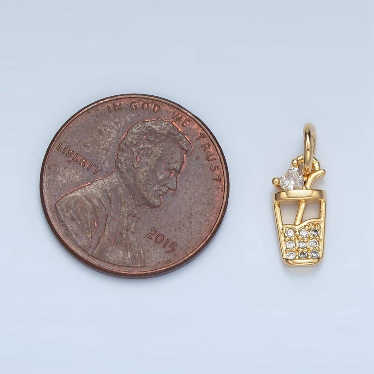 24K Gold Filled Iced Drink Charm