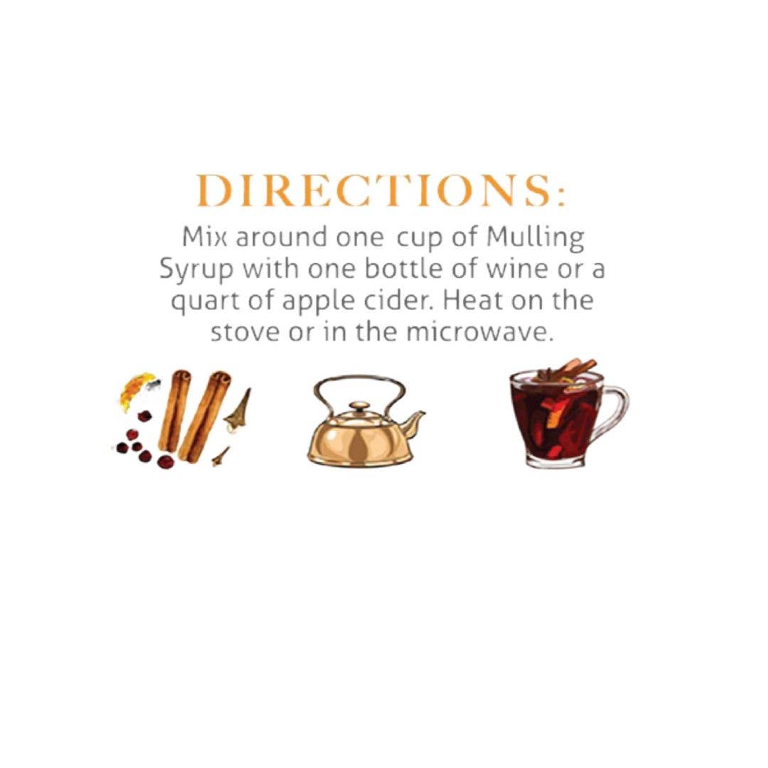 Mulling Syrup, 16 fl oz - for Mulled Wine, Cider, Baking, Co
