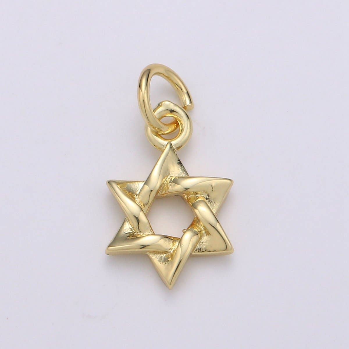 24K Gold Filled Edged Star of David Charm | D922