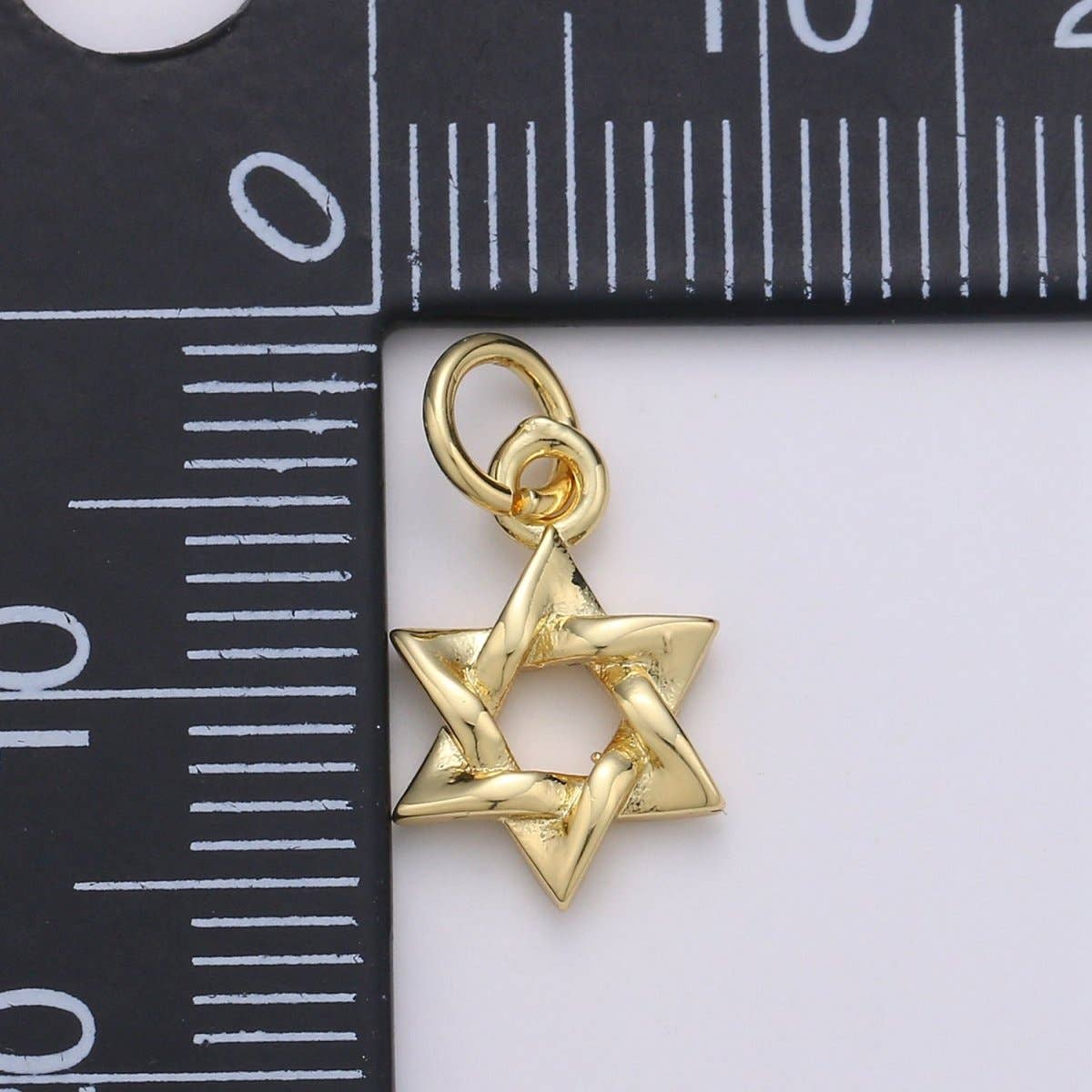 24K Gold Filled Edged Star of David Charm | D922