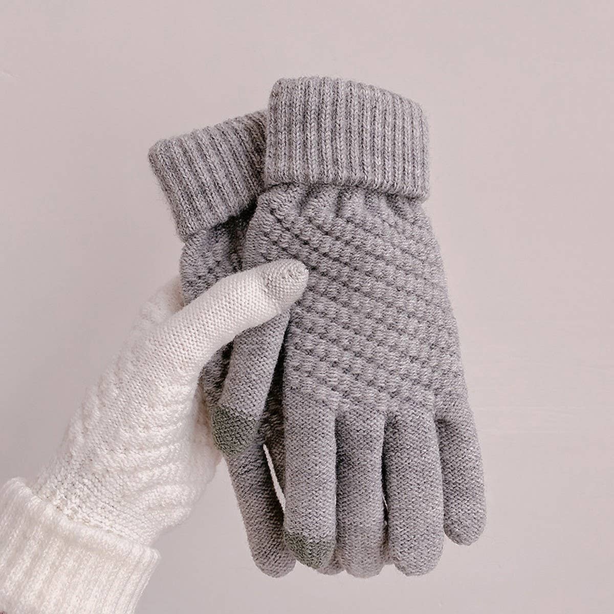 Waffle Knit Gloves