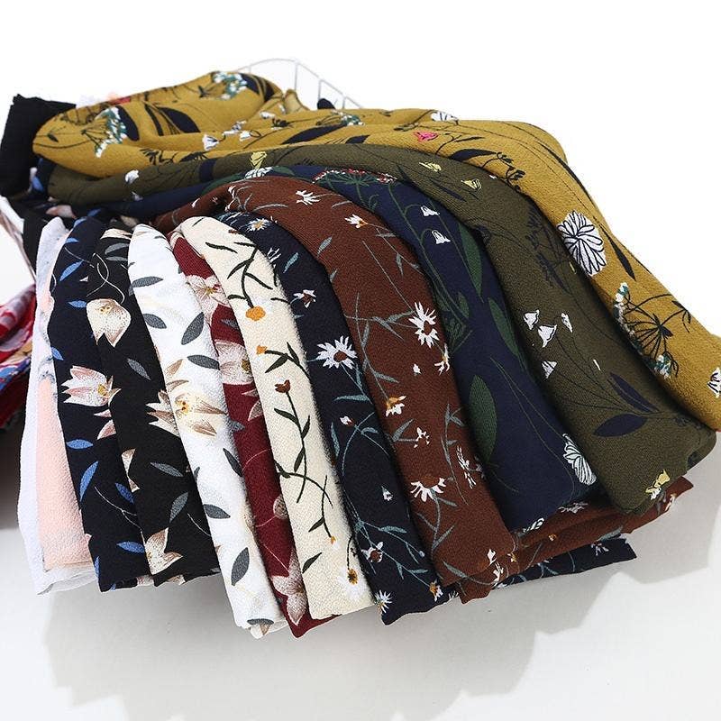 Chiffon Floral Hijab