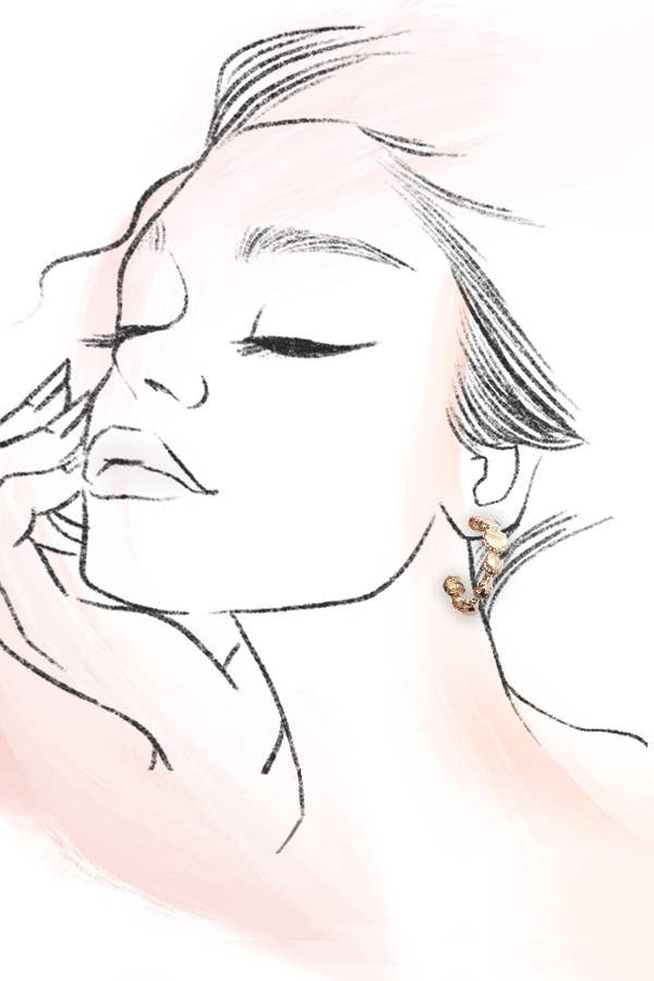 Seashell Hoop Earrings