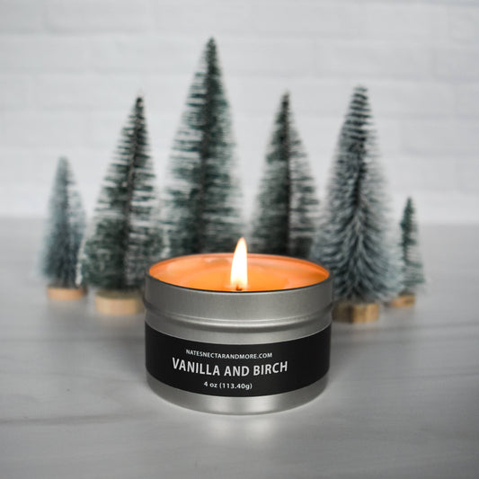 Vanilla & Birch Beeswax Candle