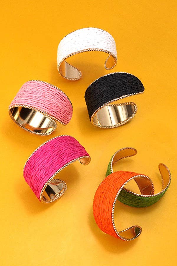 Raffia Cuff Bracelet