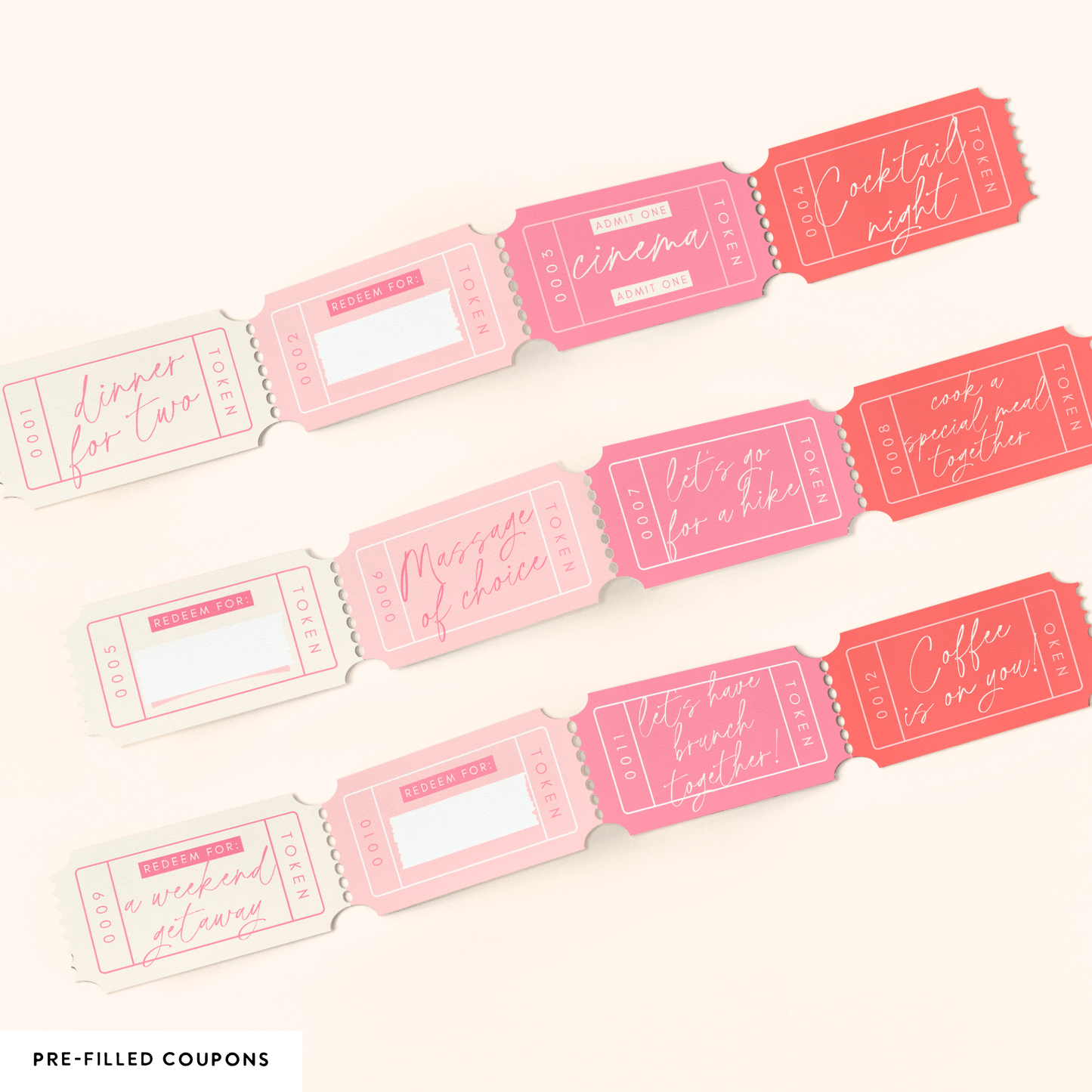 Valentine's Day Gift for Couples – Love Coupon Set (MC139)