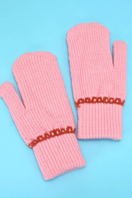 Classic Solid Knit Mittens