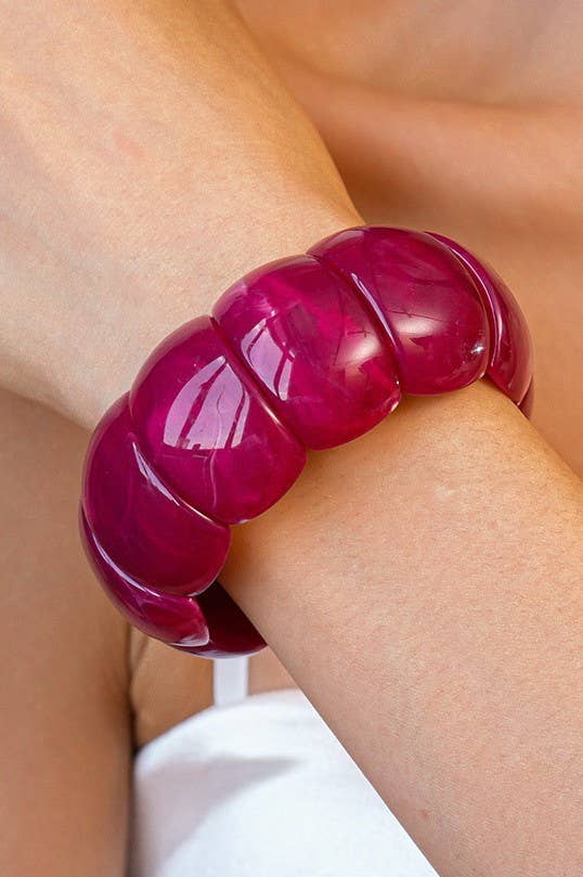 Color-Block Acrylic Bracelet