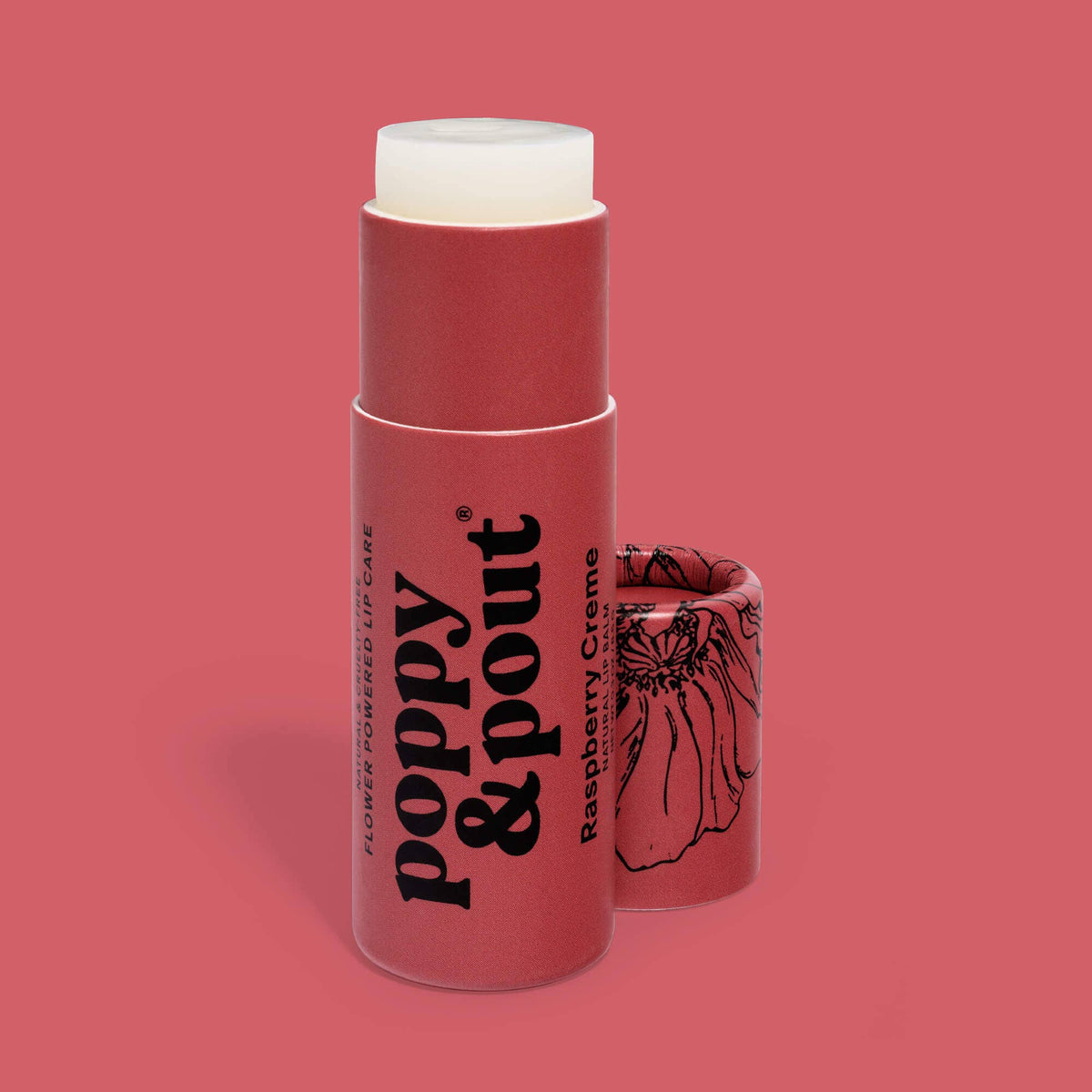 Poppy & Pout Raspberry Creme Lip Balm