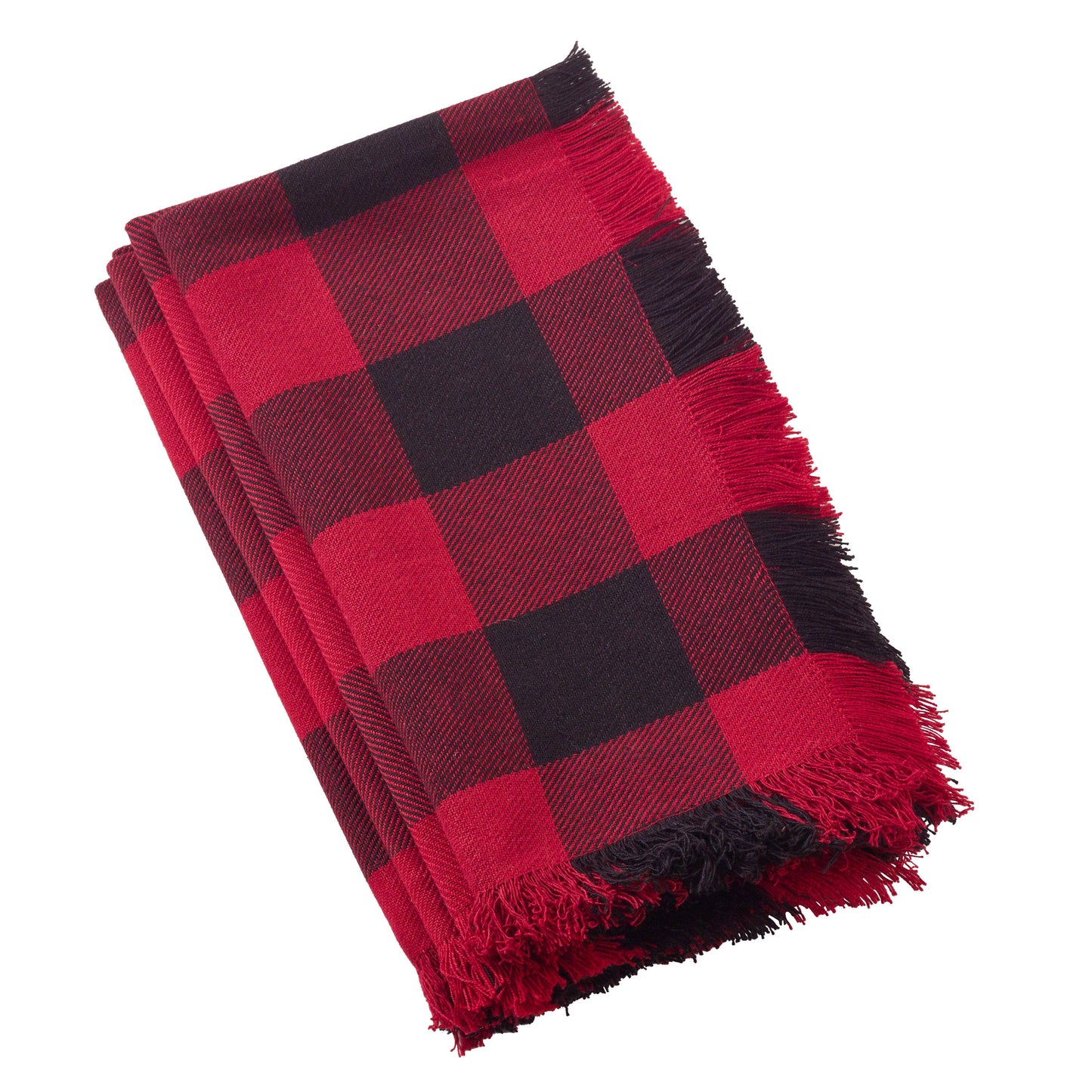 Fringed Buffalo Plaid Napkin