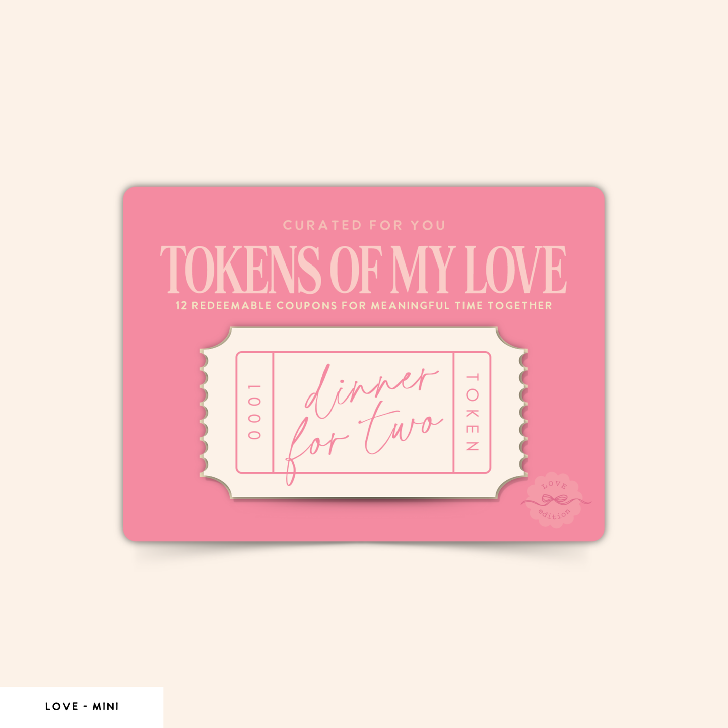 Valentine's Day Gift for Couples – Love Coupon Set (MC139)