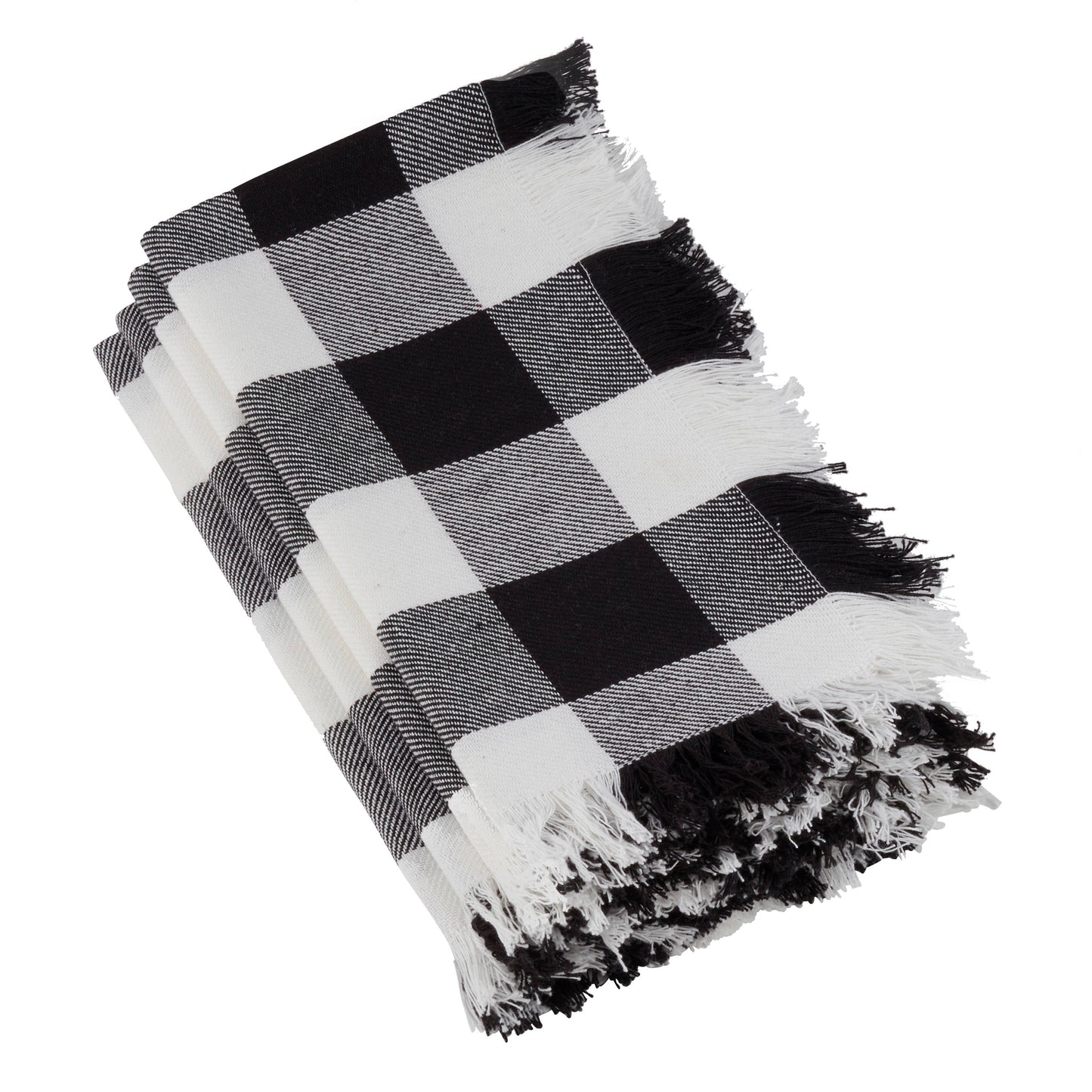 Fringed Buffalo Plaid Napkin