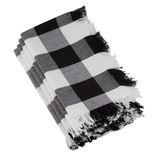 Fringed Buffalo Plaid Napkin