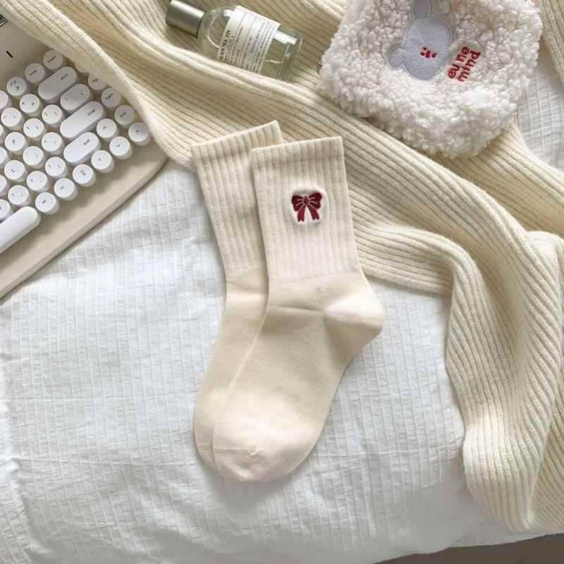 Bow Half Crew Socks