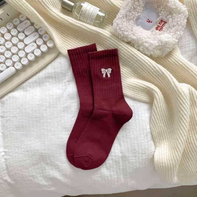 Bow Half Crew Socks