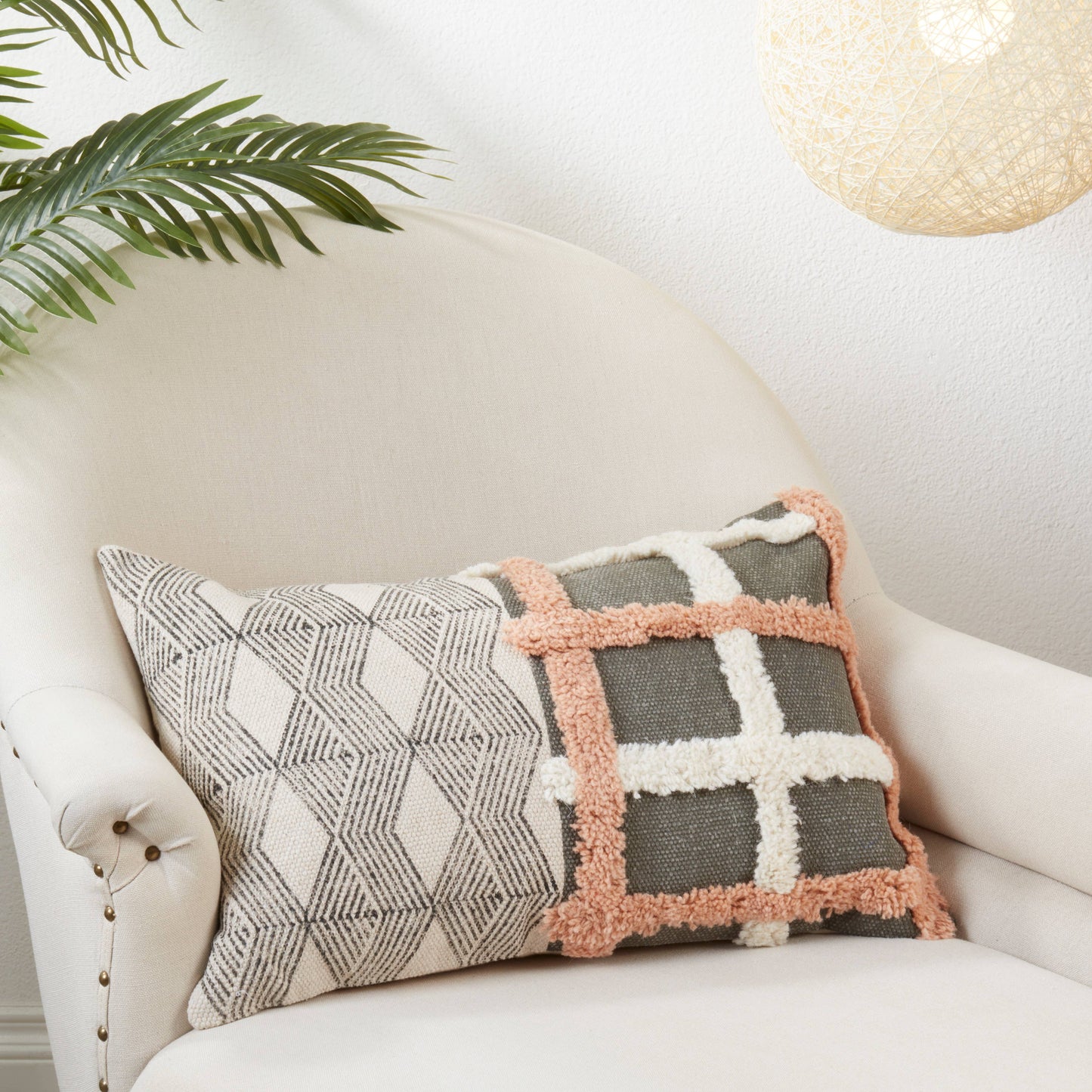 The Sadie - Printed and Tufted Pillow Cover