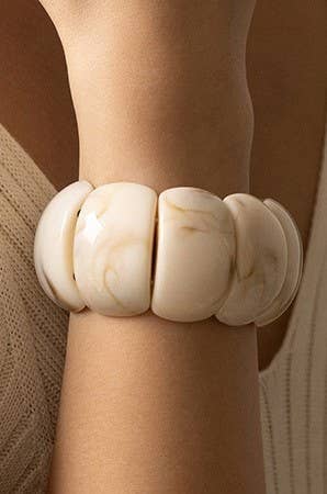 Color-Block Acrylic Bracelet