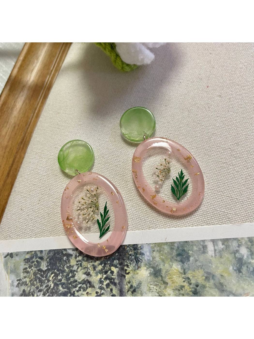 Earwish - Botanical Flower Drop Earrings