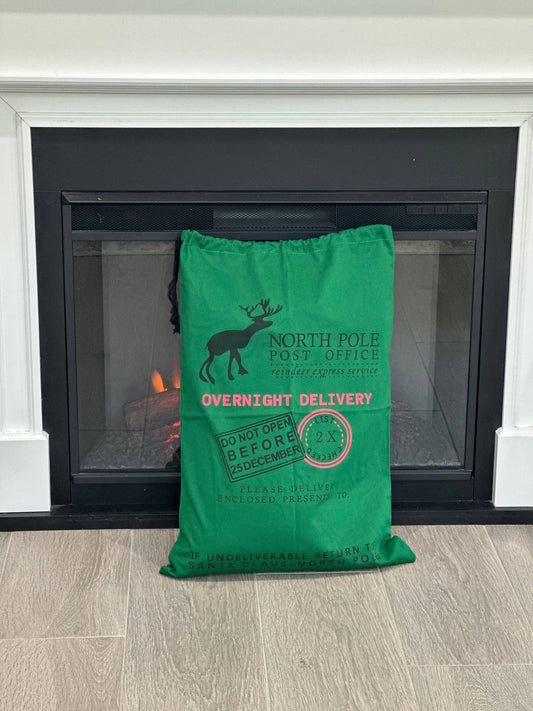 Christmas Santa Sack "North Pole Green"