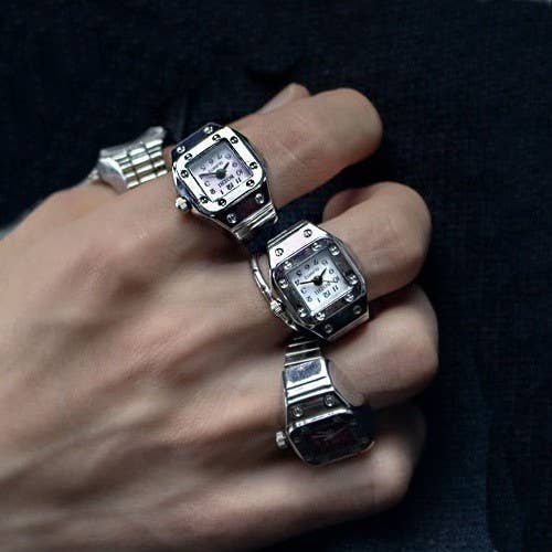Stainless Steel Ring-Watch
