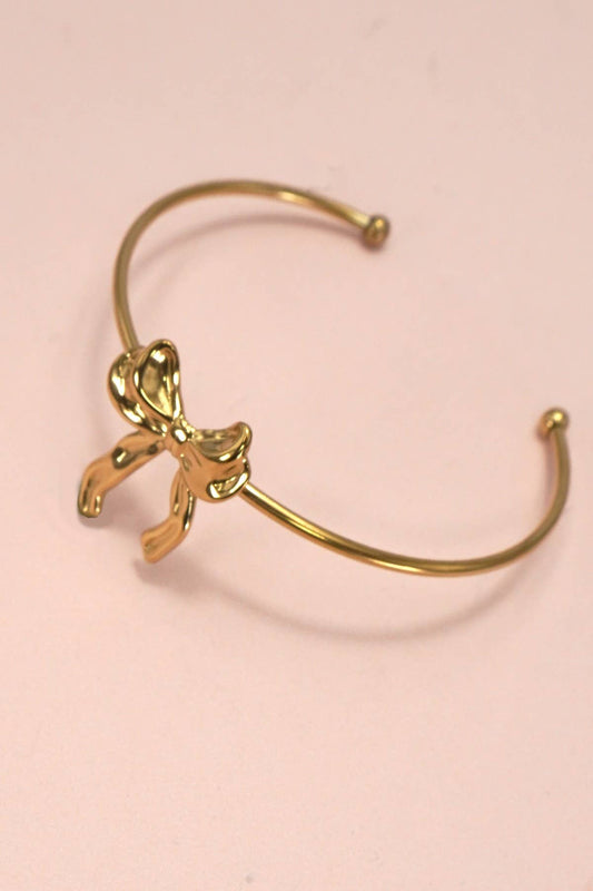Bow Ribbon Cuff Bracelet