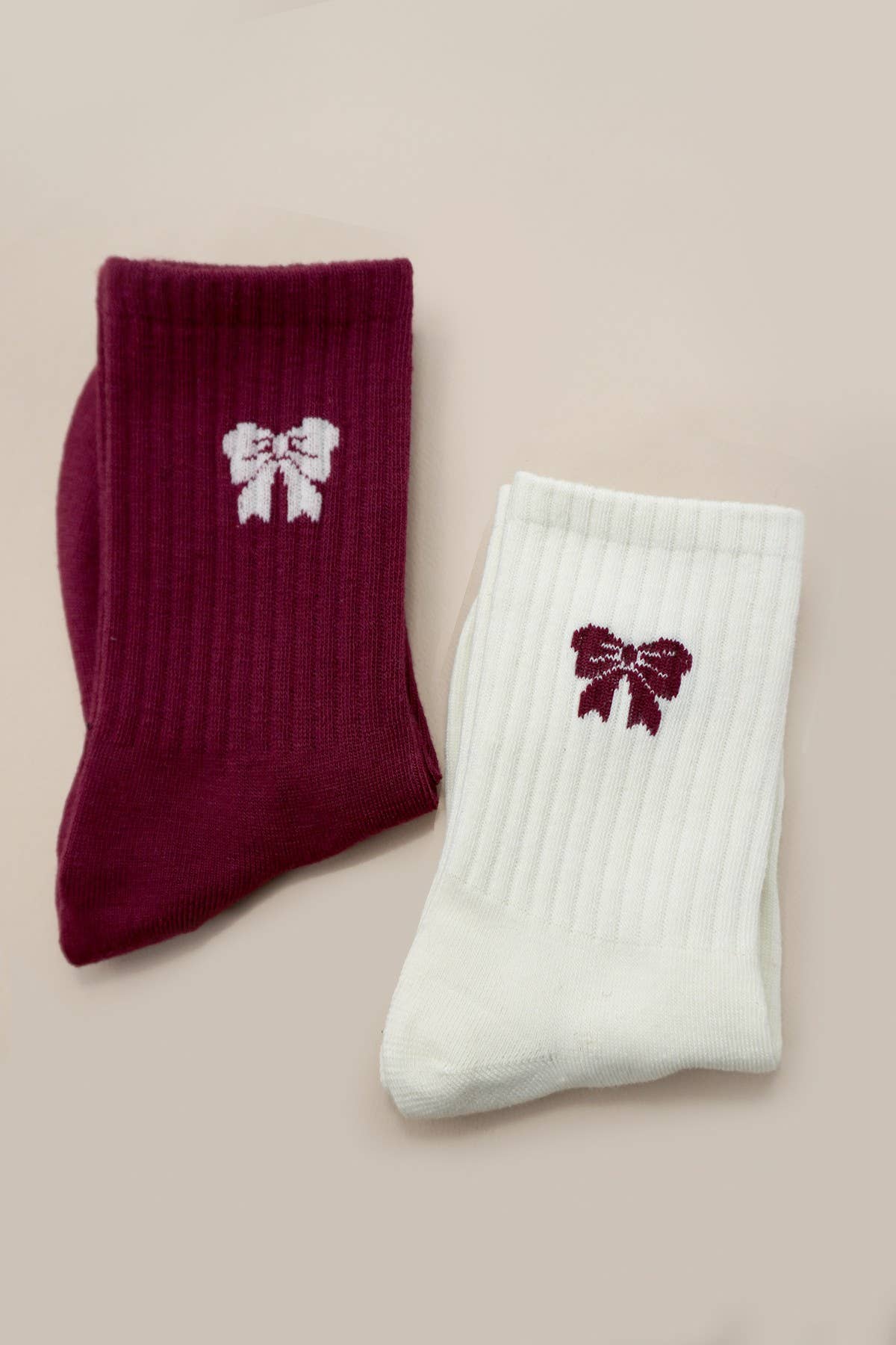Bow Half Crew Socks