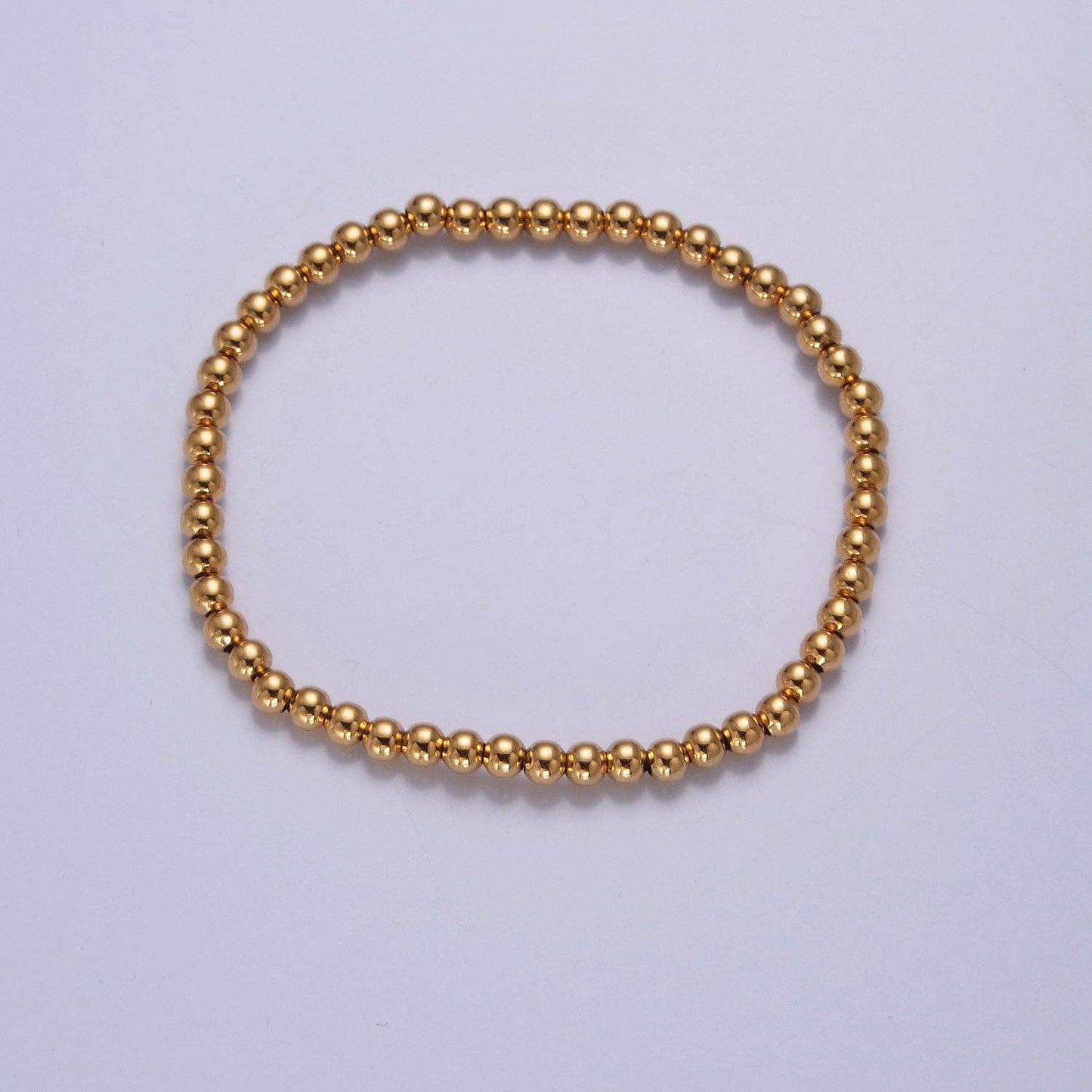 Gold Bead Bracelet for Charms
