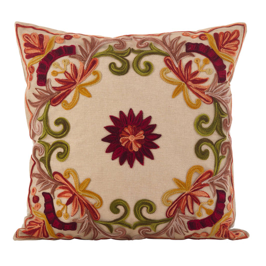 The Alessandra - Embroidered Pillow Cover