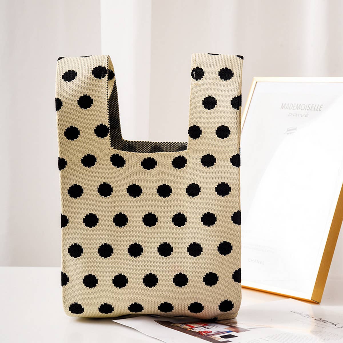 Polka Dot Knot Wristlet Tote