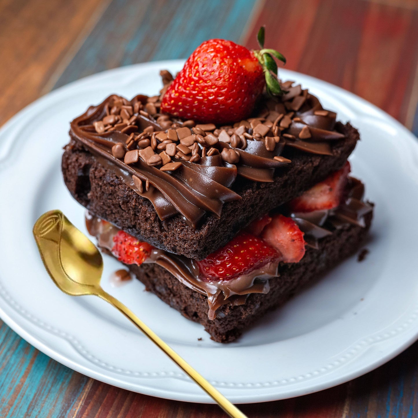 Elegant Golden Rose Spoon - Tea Parties, Dessert, Decor 5.2'