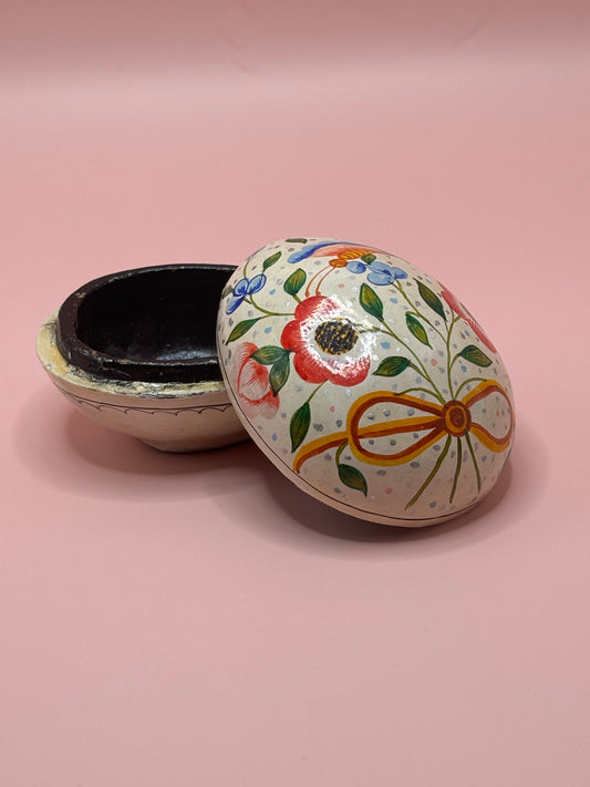 French Egg Trinket Box