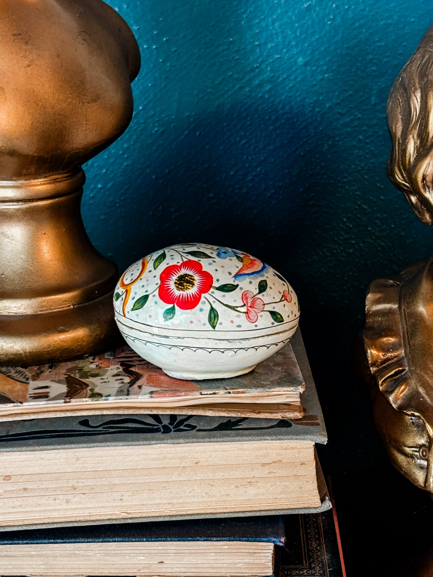 French Egg Trinket Box