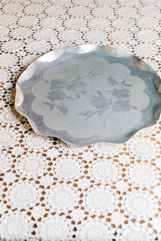 Vintage Aluminum Platter