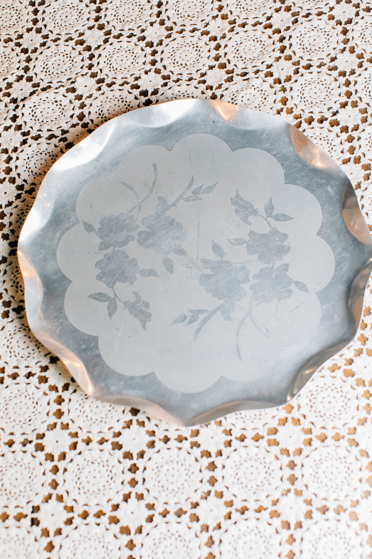 Vintage Aluminum Platter