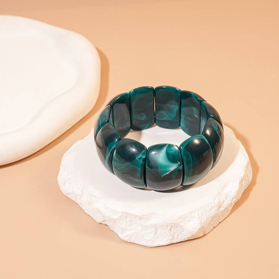 Color-Block Acrylic Bracelet