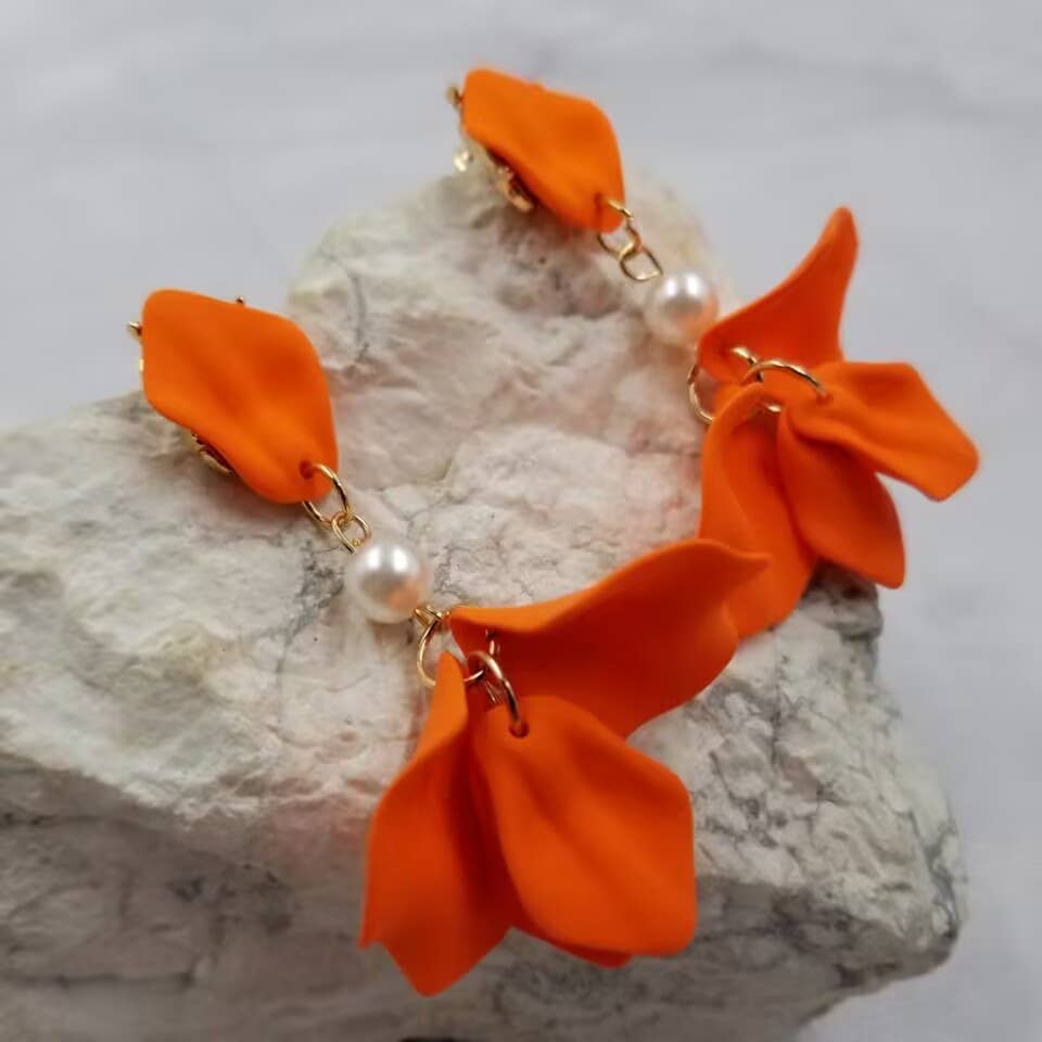 Flower Leaf Earrings