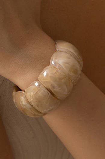 Color-Block Acrylic Bracelet
