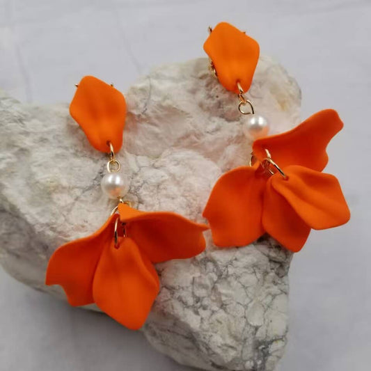 Flower Leaf Earrings