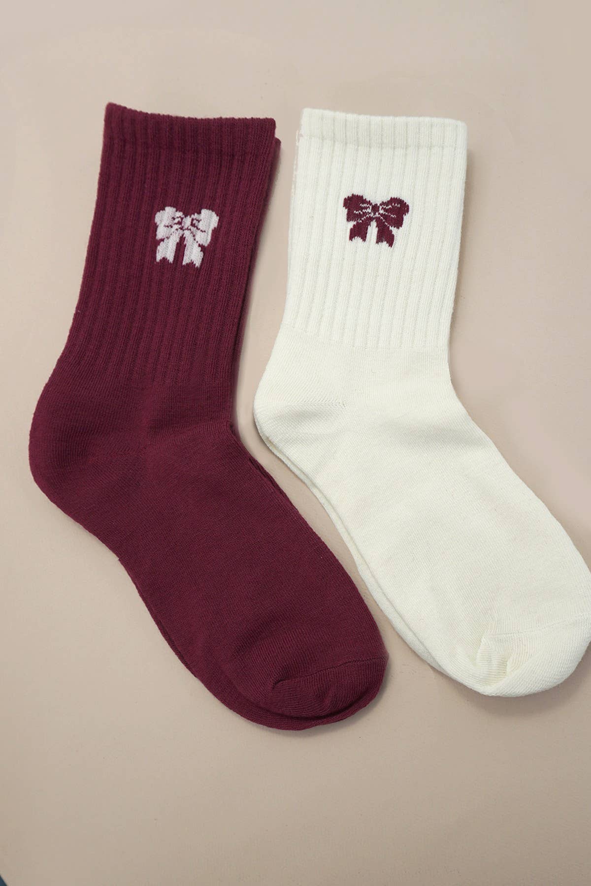 Bow Half Crew Socks