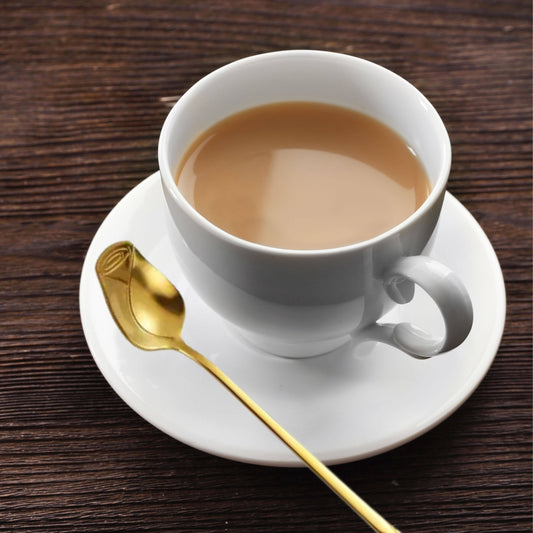 Elegant Golden Rose Spoon - Tea Parties, Dessert, Decor 5.2'