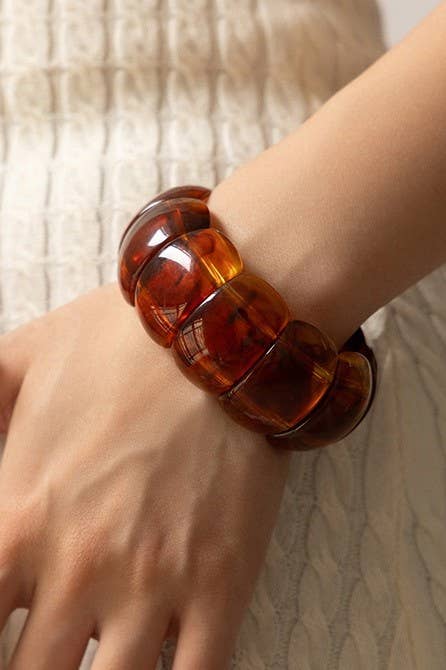 Color-Block Acrylic Bracelet