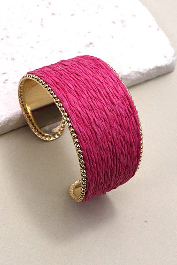 Raffia Cuff Bracelet