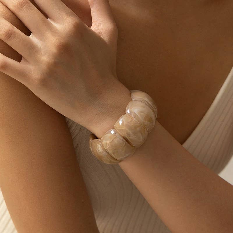 Color-Block Acrylic Bracelet