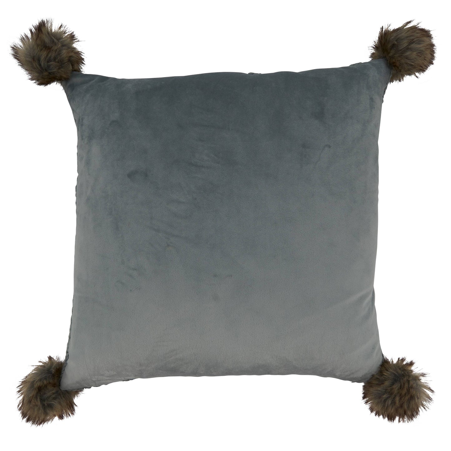 The Aralia - Cable Knit Pom Pom Poly-Filled Throw Pillow