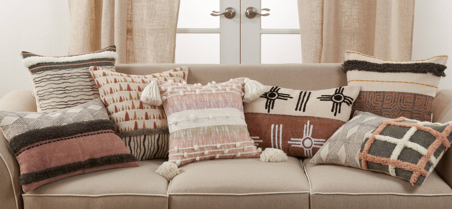 The Sadie - Printed and Tufted Pillow Cover