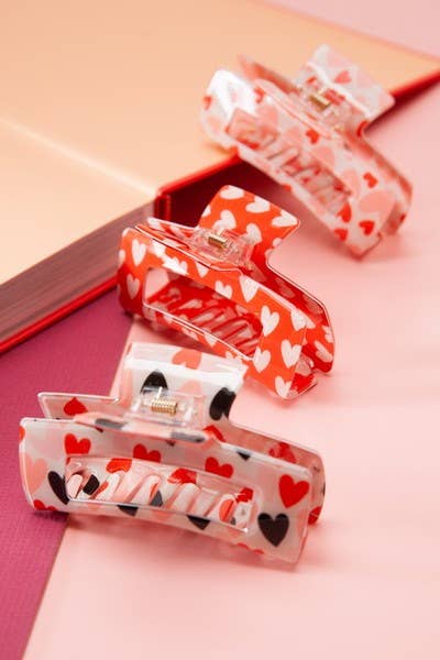 Heart Claw Clips