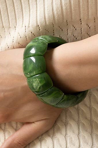 Color-Block Acrylic Bracelet