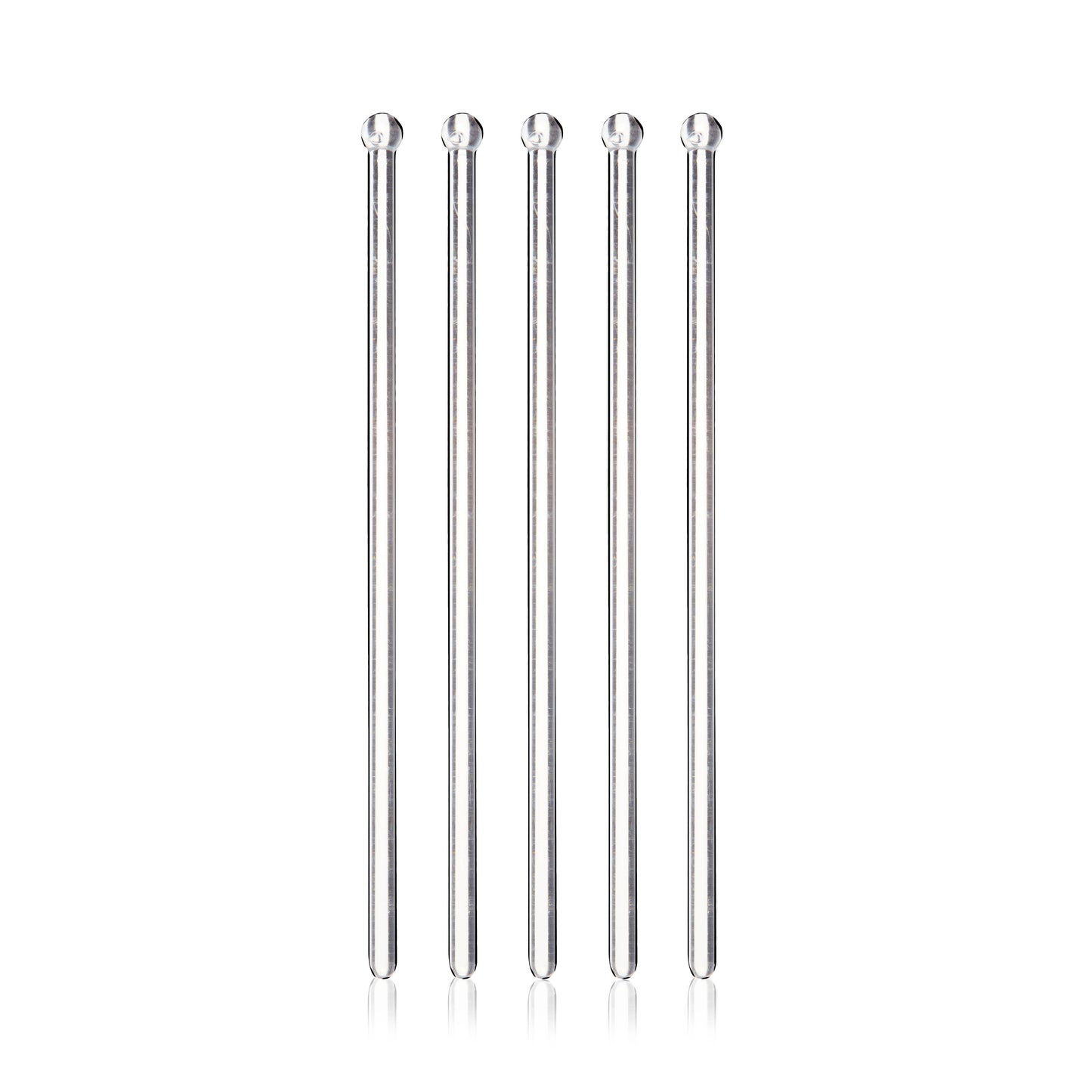 Party Disposable Clear Plastic Stir Sticks - Pack of 25
