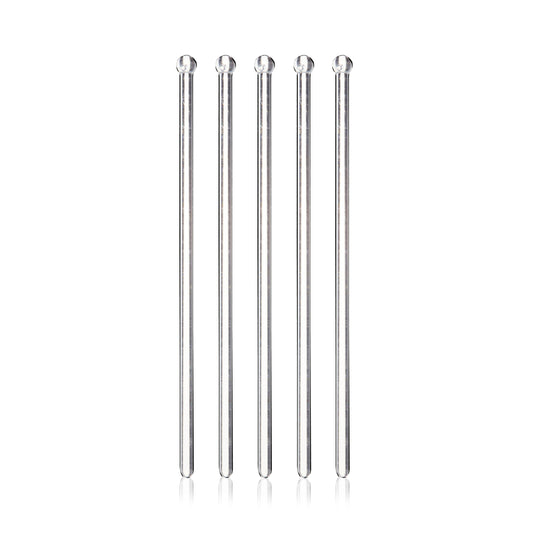 Party Disposable Clear Plastic Stir Sticks - Pack of 25