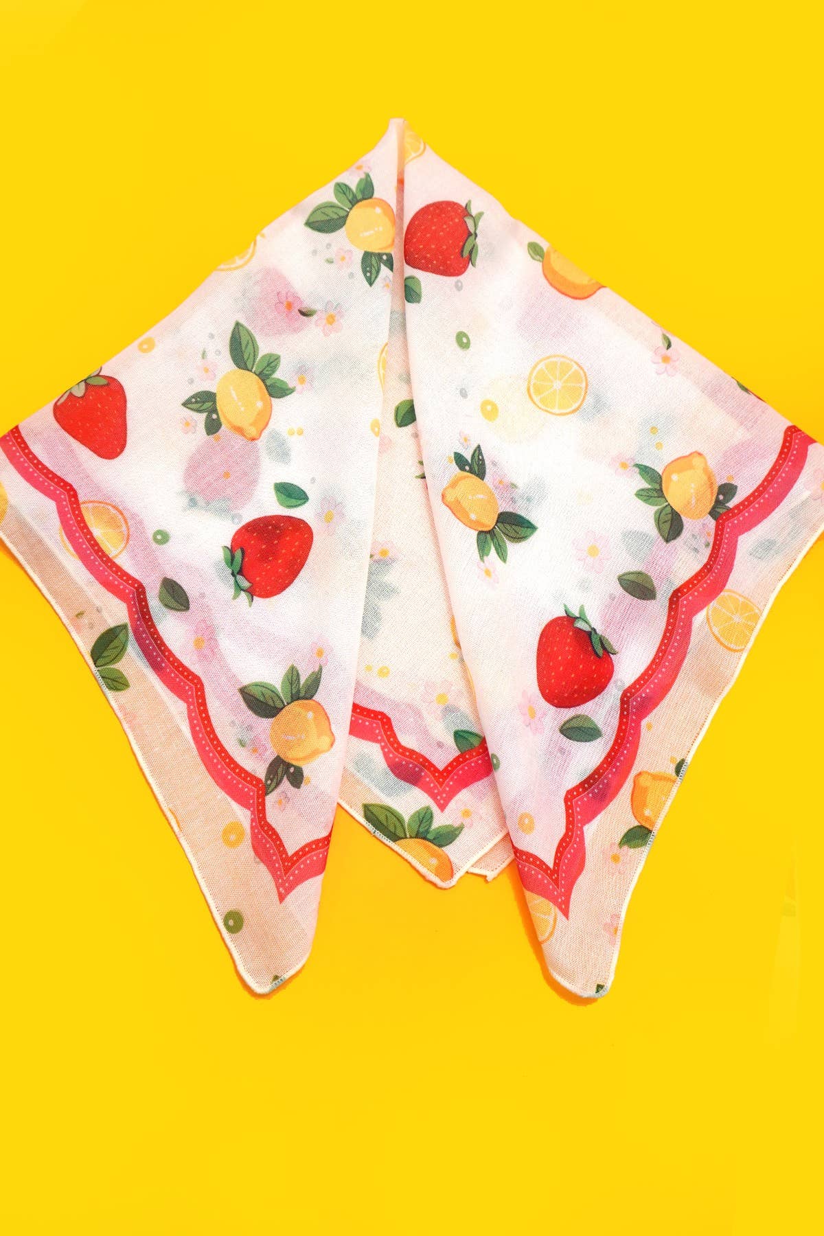 Strawberry Square Scarf